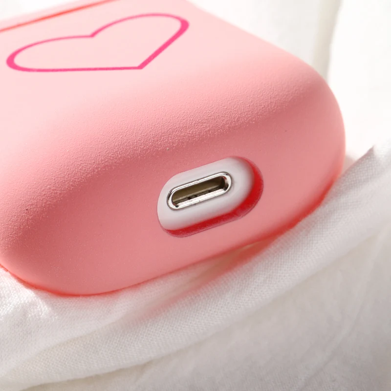 Fashion Nette Herz Paare Fall Für Airpods Fall Harte PC Wireless Bluetooth Kopfhörer Fall Abdeckung