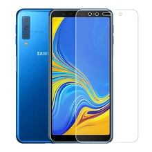 Экран протектор для samsung Galaxy A7 A9 A50 A30 A70 A90 A60 A40 A80 A90 S10e M10 M20 с белым краем пересмотра жидкости