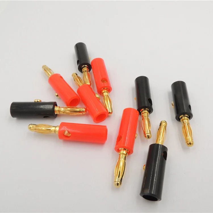 30 PCS gold plated Speaker terminal Banana Plugs male Screw Connectors