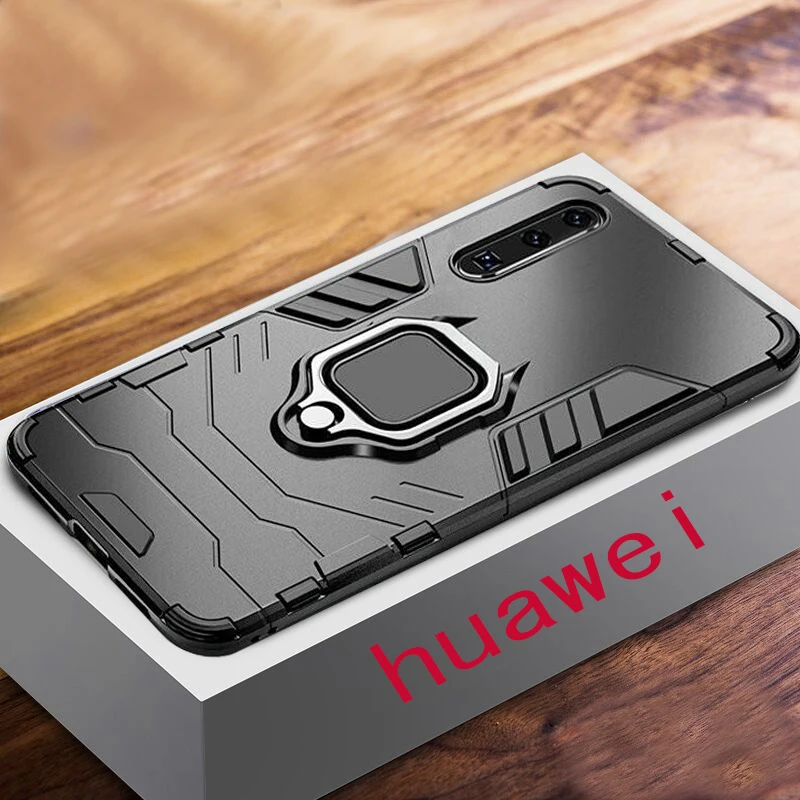 Luxury Shockproof Armor Car Ring Case On The For Huawei P20 P30 Lite Silicone Cover HuaweI Pro Bumper Soft |
