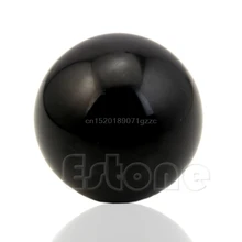 50 мм черный камень Бянь ручной шар натуральные массажные гладкие целебные хрустальные сферы# H027