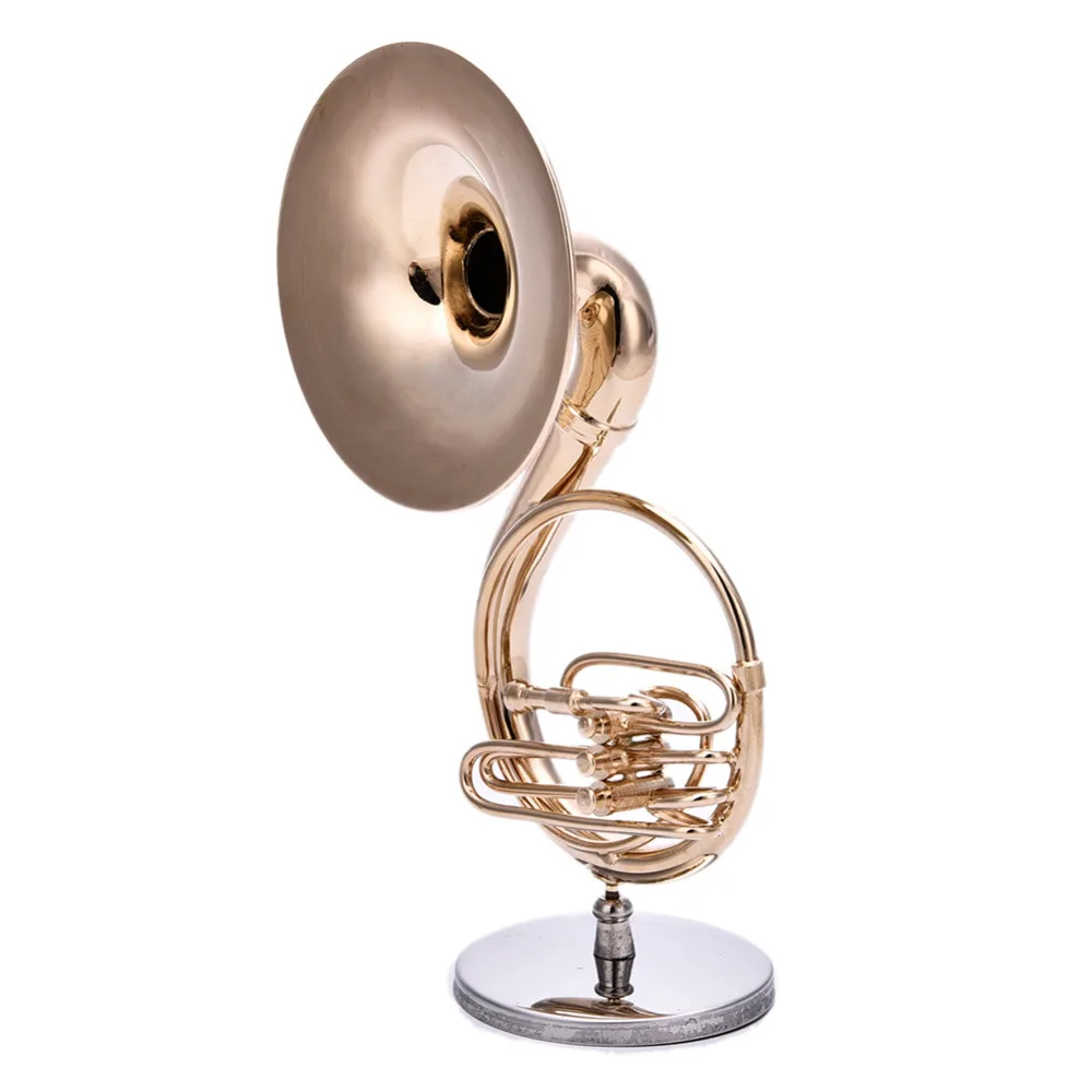

Mini Sousaphone Boxed Top Grade Gift Mini Musical Instrument Model Golden Sousaphone Vision Enjoyment With High Quality