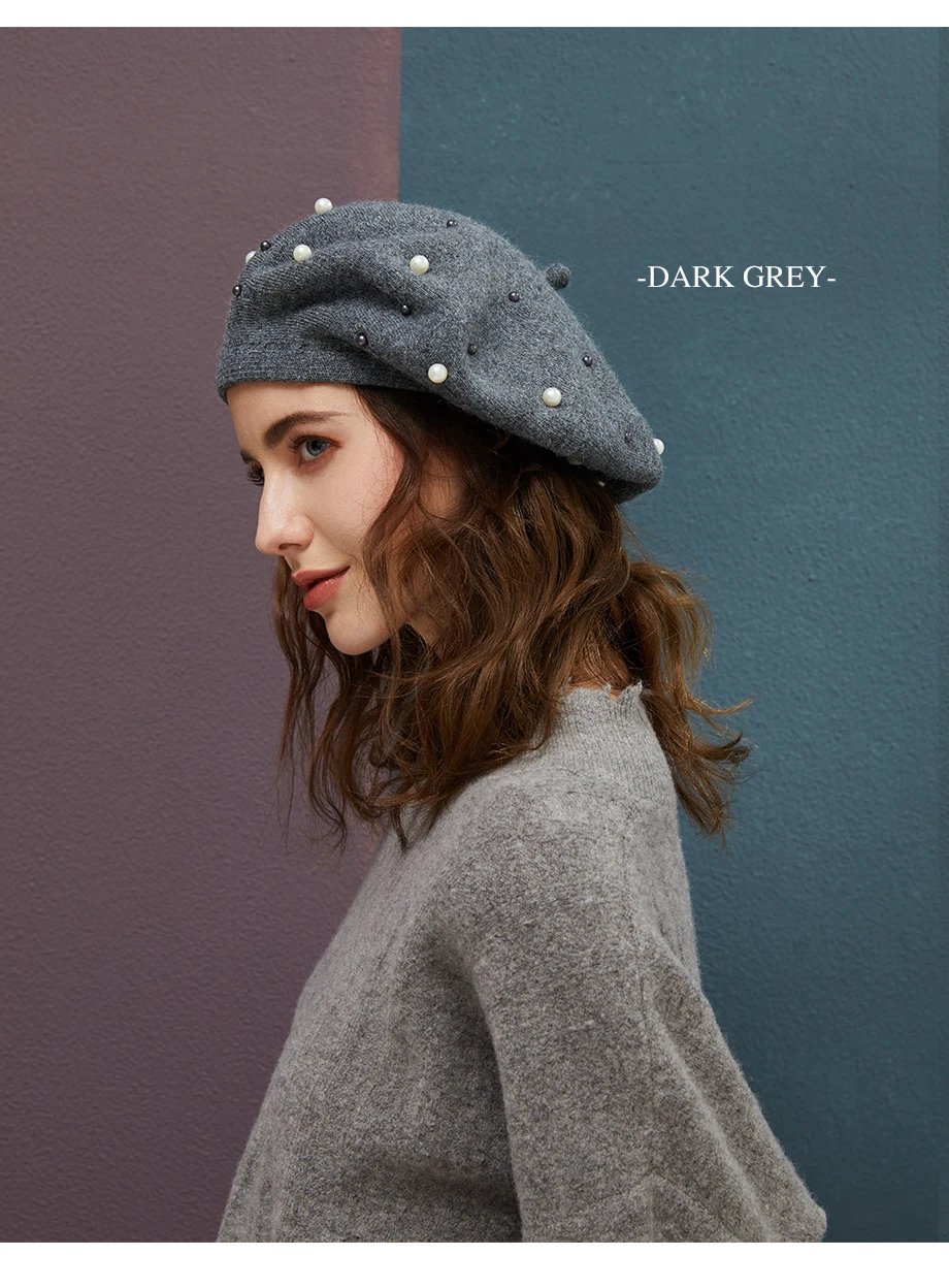 MOSNOW 2018 Women Berets Hat Female Pearl Decoration Brand High Quality Caps Fashion Accessory Winter Hats New Headwear Beret2 (10)