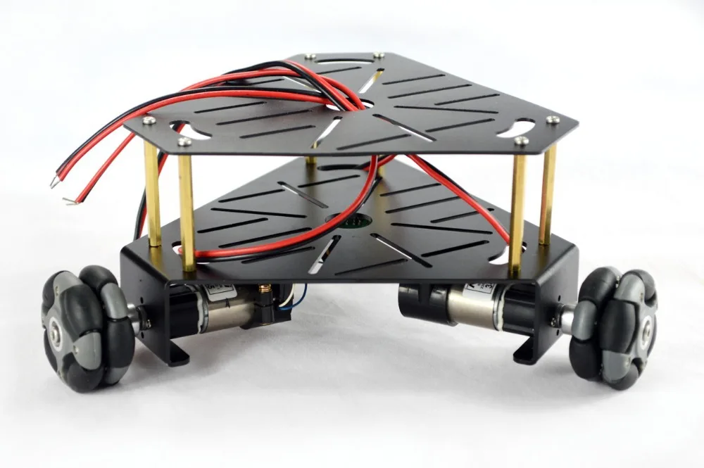 3WD 48 мм Omni колесный робот комплект шасси (с кодером) черный 15001B|chassis|chassis kitchassis robot |