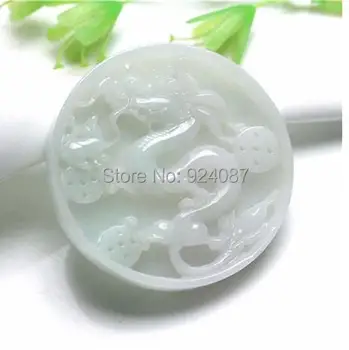 

Genuine Natural A cargo jadeite jade pendant Dragon brand Yupai men