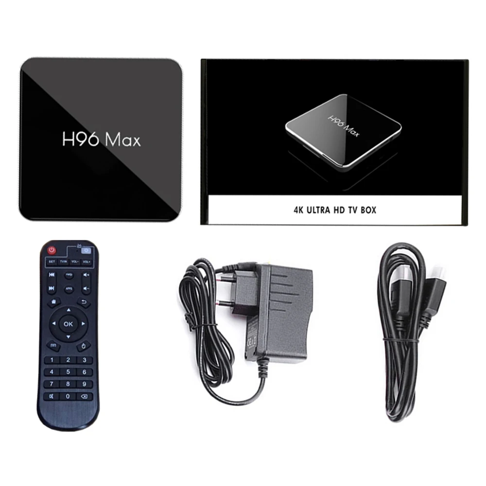 H96 MAX pro tv Box Android 9,0 Amlogic S905X2 4 Гб ОЗУ 64 Гб ПЗУ 3D 4K Netflix Youtube потоковый медиаплеер LEMADO Smart tv Box