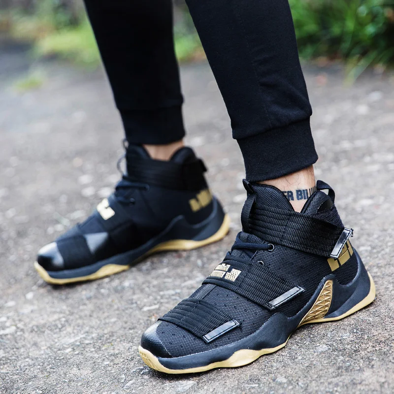 

LUONTNOR Couple Men Basketball Shoes Outdoor Sports Man Basketball Boots Jogging Adult Sport Trainning Shoes Sneakers 36-45 SIZE