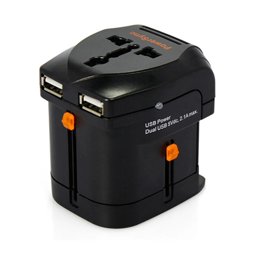 

HIFI AUDIO Universal travel Universal Converter Plug Power Supply Mains Socket USB Interface