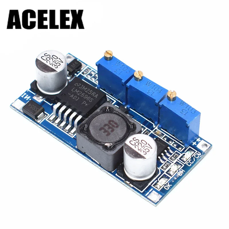 

10PCS LM2596 LED Driver DC-DC Step-down Adjustable CC/CV Power Supply Module