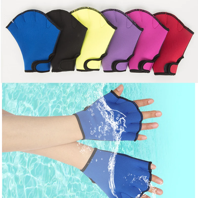 Diving gloves Unisex Frog Type Silicone Girdles Swimming Hand Fins