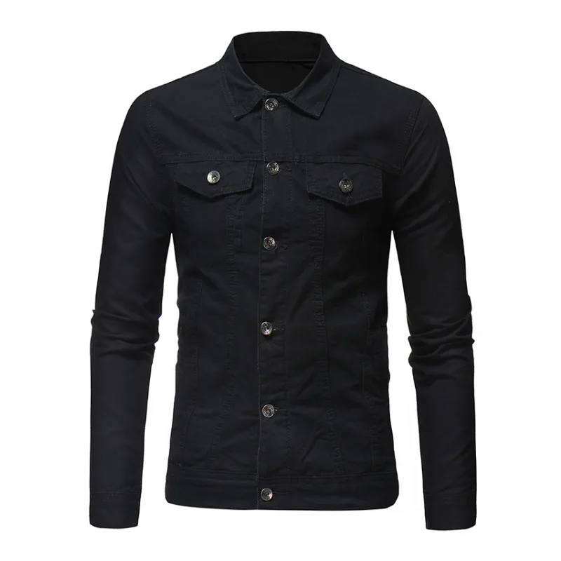 

2018 Men's Denim Jacket High Quality Fashion Jeans Jackets Slim Fit Casual Streetwear Vintage Men Jean Clothing Plus Size