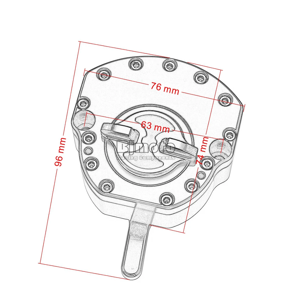 BJMOTO МОТОЦИКЛ ЧПУ демпфер руля StabilizerLinear Обратный контроль безопасности для KTM RC250 RC390 Duke 390 690 990