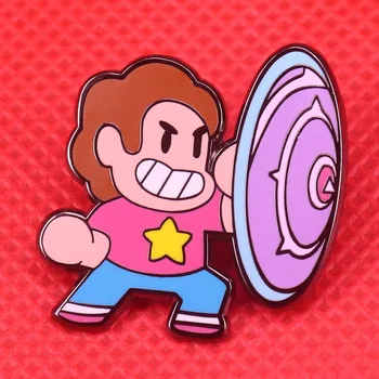 

Steven Universe enamel pin cute cartoon brooch shield badge adventure jewelry gifts