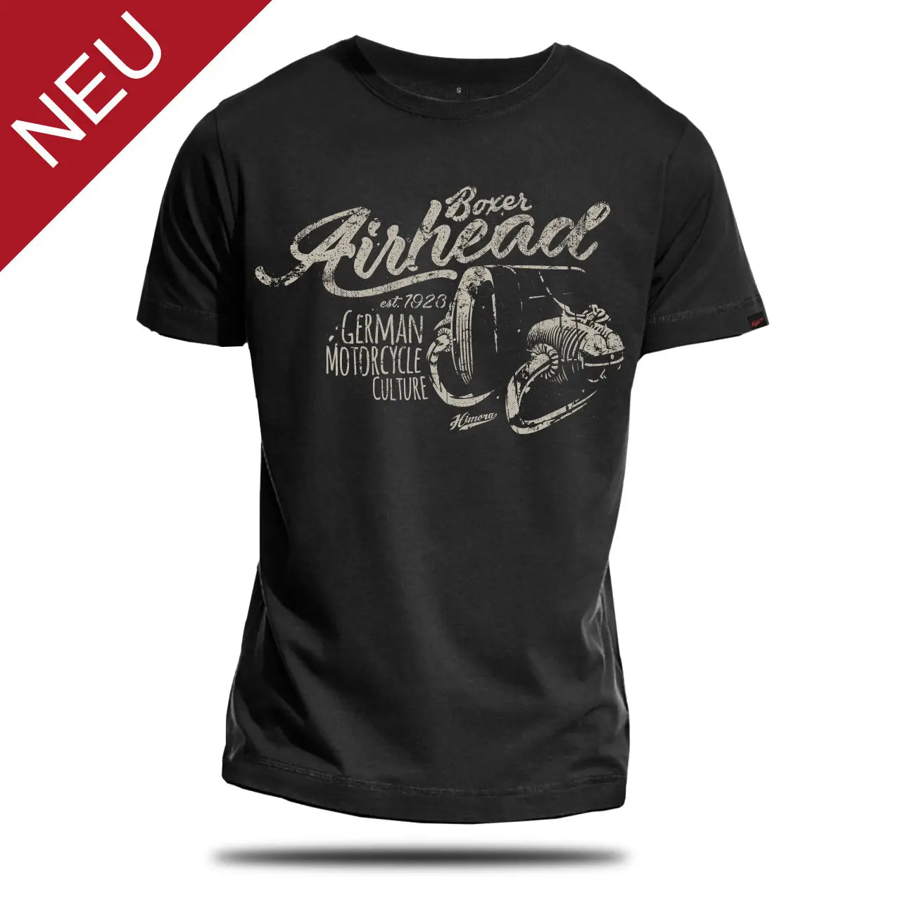 

2019 New Mens T Shirts BOXER AIRHEAD T-Shirt Motorrad R100 R80 R 45 GS Cafe Racer Print Round Neck Man