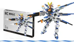 690 шт. легко Gundam Дизайн Алмазная пластиковая игрушка строительные блоки