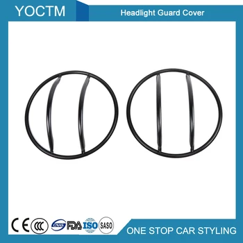 

for Jeep Wrangler JL 2018+ Headlight Guard Cover Car External Accessories Protection Decoration Black 2pcs/1set for Jeep JL 18+