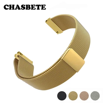 

22mm Stainless Steel Watch Band for LG G Watch W100 / R W110 / Urbane W150 Magnetic Quick Release Strap Wrist Loop Belt Bracelet