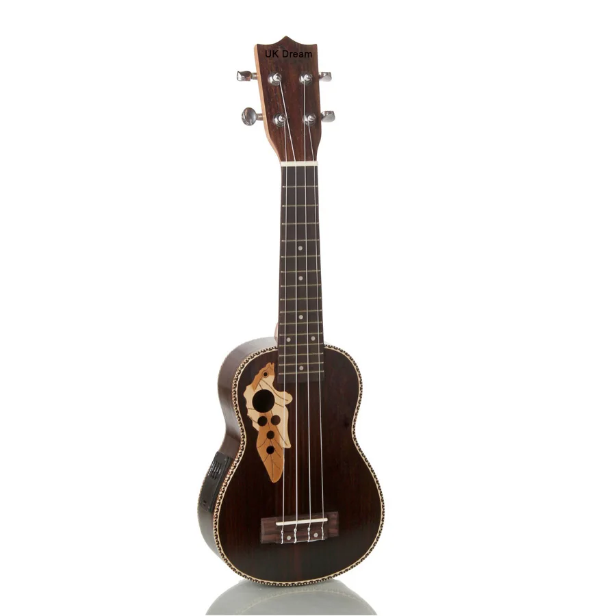 21 inch Rosewood Soprano electric Ukulele EQ mini guitar guitarra