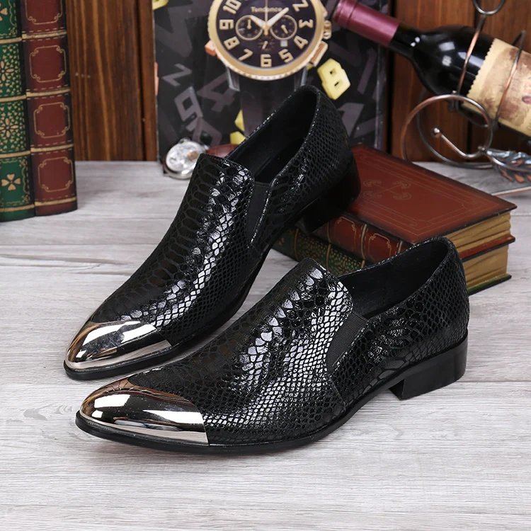 Italian Designer Oxford Shoes Mens Dress Shoes Genuine Leather Pointed Toe Business Formal Shoes Luxury Flats Plus Size 38-46