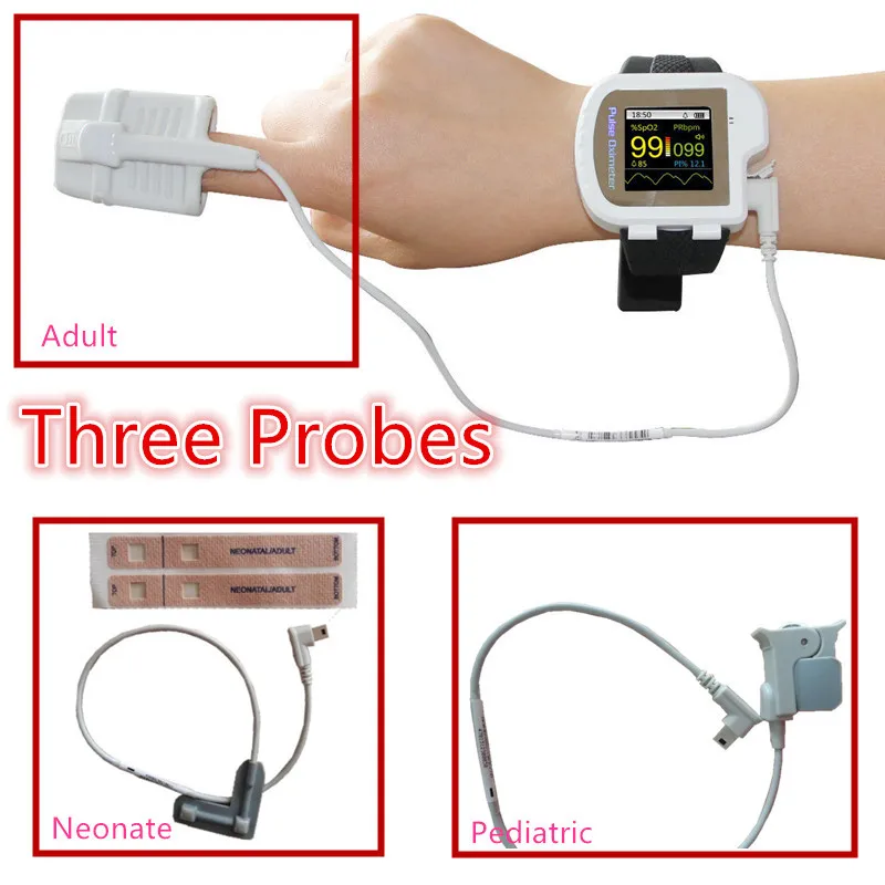 Child neonatal pulse oximeter CE approved infant portable home use
