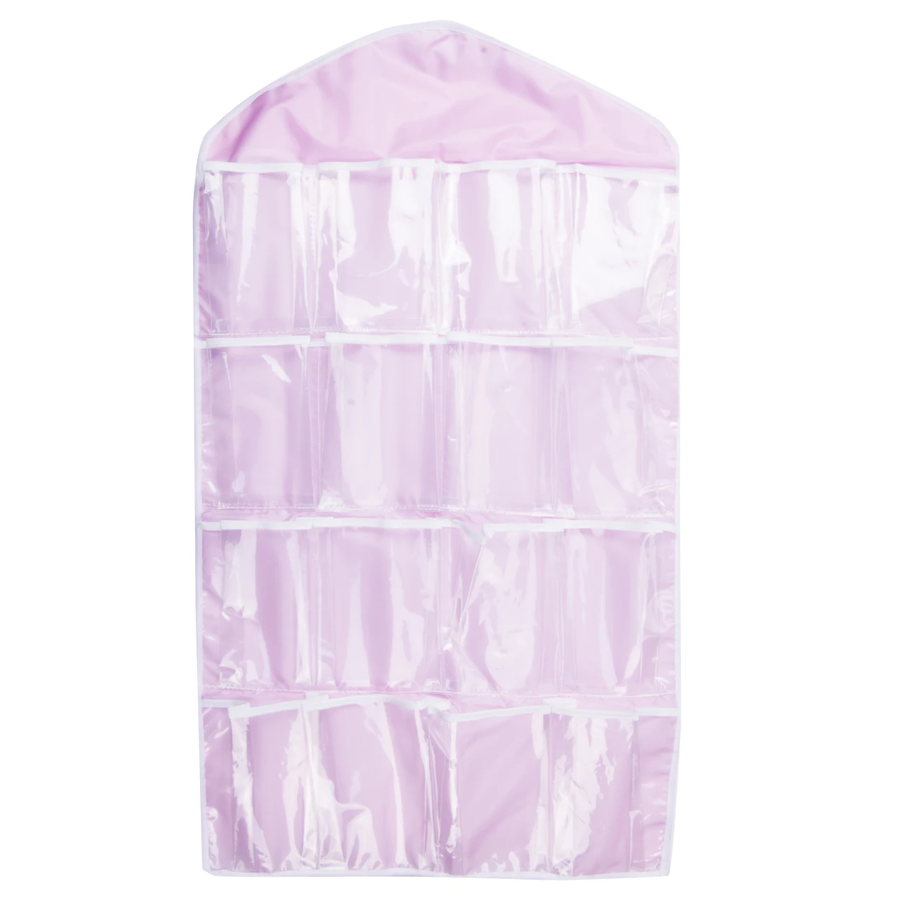 Стеллаж для хранения шкаф подвесная полка органайзер на 16-карманы для одежды носки творческий шкаф висячая сумка - Цвет: Розовый