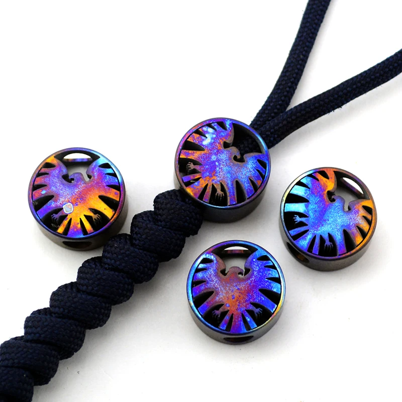 Colorful Knife Beads Rope Knife Pendant Hanging Pendant Knife Beads TC4
