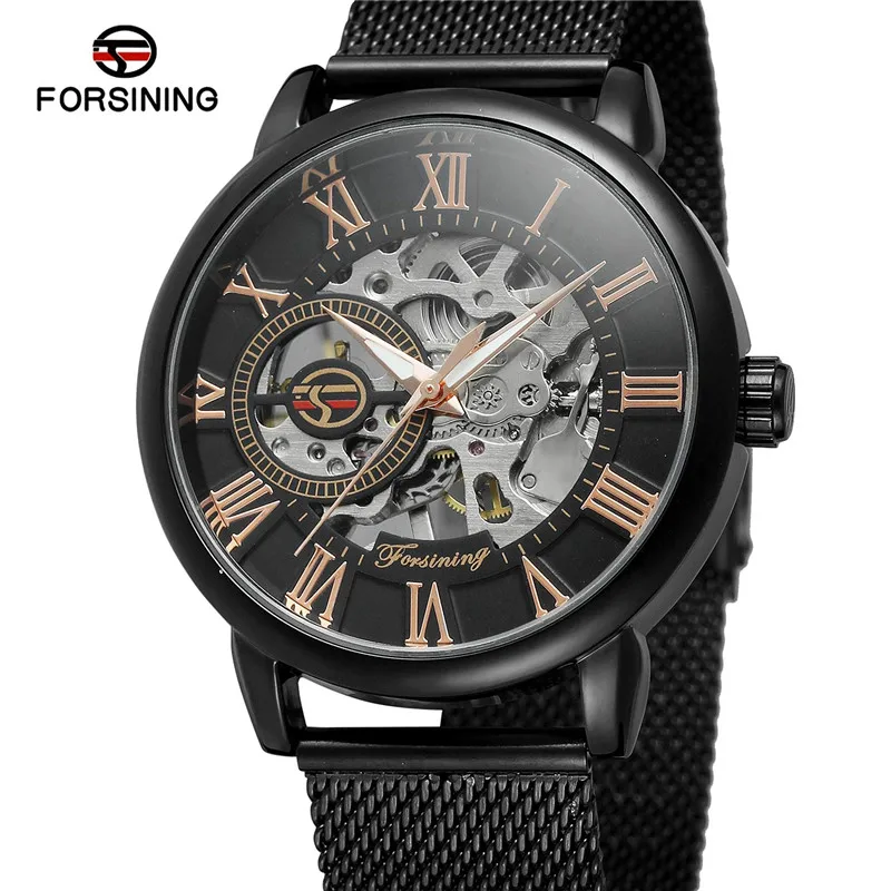 Мужские часы FORSINING спортивные механические стальные в Военном Стиле|box brand|box boxbox