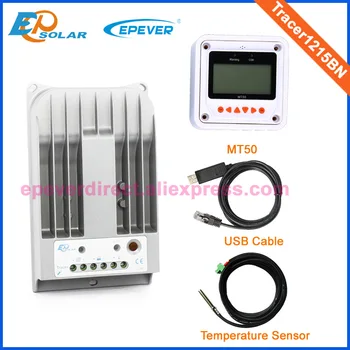 

Free shipping controller,Tracer1215BN MPPT EPEVER EPsolar USB cable+temp sensor Solar regulator 10A 10amp MT50 Meter