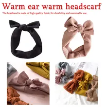 1 PC Winter Warm Ear Warmer Headwrap Xmas Girls' Crochet Headband Knitted Bow Hairband Hair Band Accessories 1 PC Winter Warm Ear Warmer Headwrap Xmas Girls' Crochet Headband Knitted Bow Hairband Hair Band Accessories