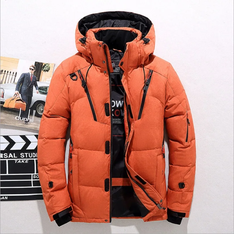 

High quality men's winter jacket thick snow parka overcoat white duck down jacket men wind breaker brand Tace & Shark down coat