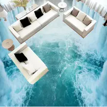 3d обои для пола водопад океан 3D настенные фрески обои пол на заказ фото самоклеющиеся 3D половой коврик из ПВХ водонепроницаемый пол