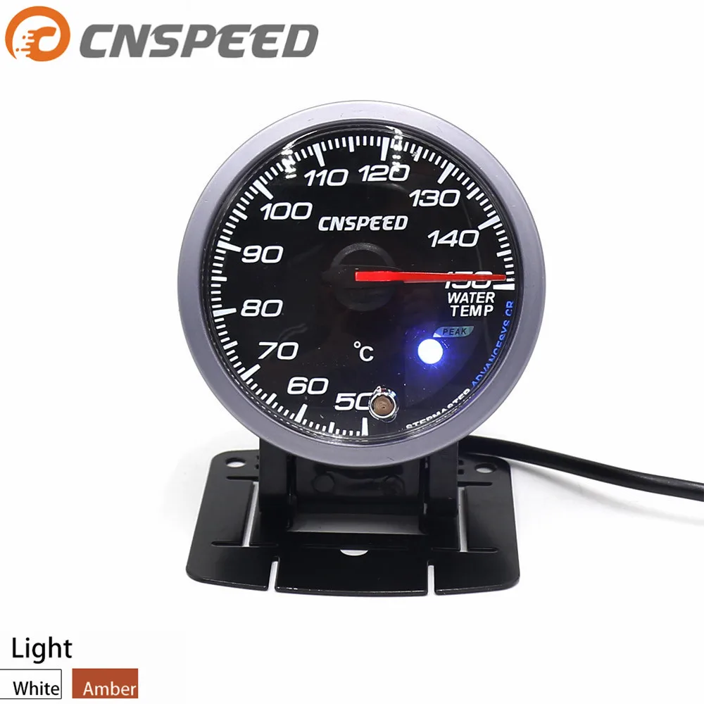 CNSPEED 60MM Car Water Temperature Gauges 50 150C With Sensor Water