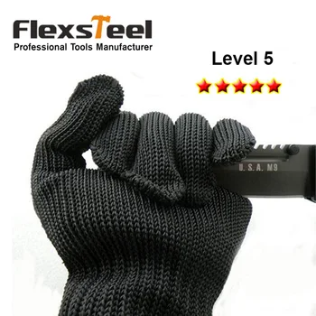 

Flexsteel Cut Resistant Gloves High Performance Level 5 Protection Food Grade Size Medium for Kitchen Cutting Woodworking