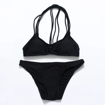 

New Beach Red Bandage Bikini Sexy Women Bandage Bra Bikini Swimwears for woman Halter Swimsuit vendosur bikini