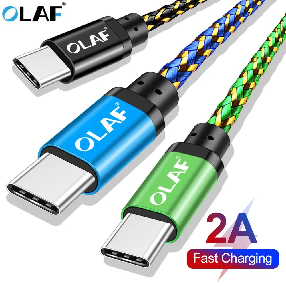 

OLAF USB Type C Cable For Samsung S10 S9 S8 Oneplus 6t Fast Phone Charging Type-c USB C Cable For Xiaomi mi9 Redmi note 7 USB-C