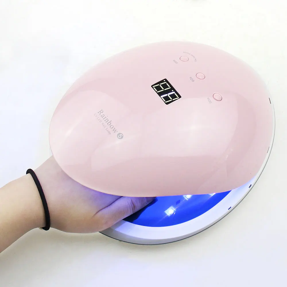 

Rainbow5 Lamp For Nails And Gel Polishing Lamp Machine 48W Dual Light Source Automatic Sensing UV Nail Light Fast Curing Gel
