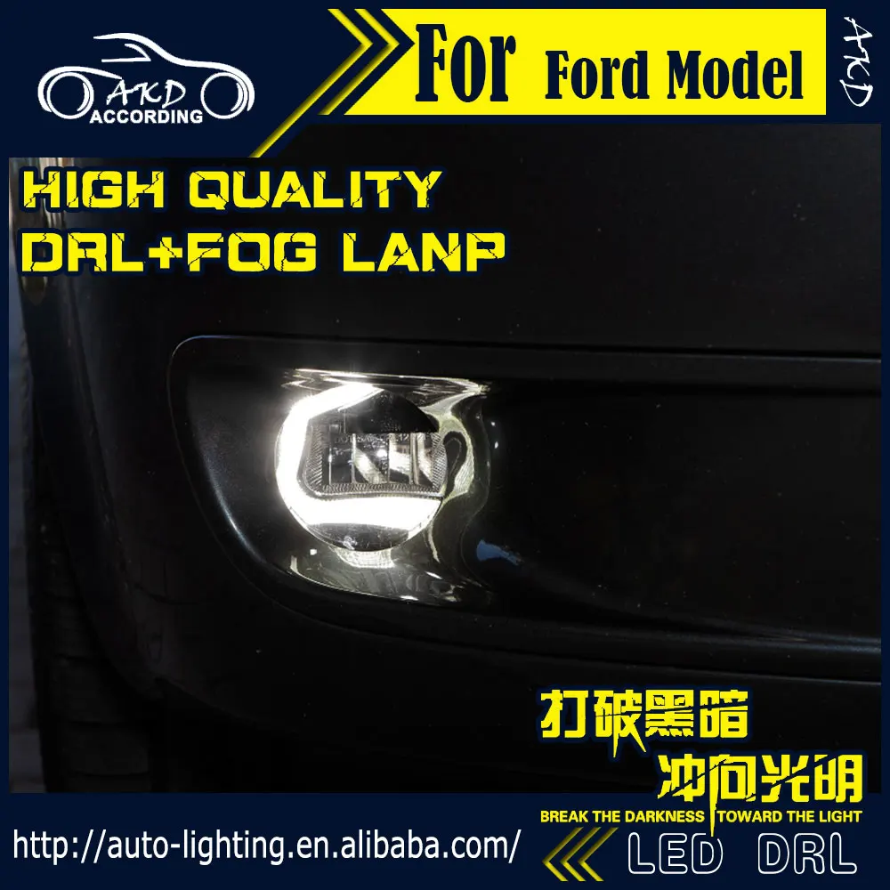 

AKD Car Styling for Ford C-Max LED Fog Light Fog Lamp C-Max LED DRL 90mm high power super bright lighting accessories