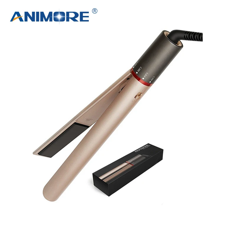 

ANIMORE New LED Curling Iron Professional Hair Straightening Iron 2 in 1 Without Damage Hair Straightener Flat Irons Hair Curler