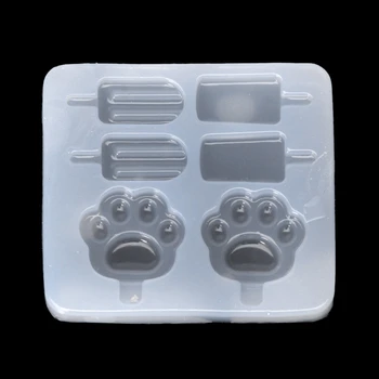 

UV Resin Jewelry Silicone Mold Popsicle Ice cream Cat Claws Mold Jewelry Making