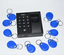 10 бирки с RFID автономный отпечаток пальца Замок контроля доступа по отпечаткам биометрический считыватель отпечатки, контроллер
