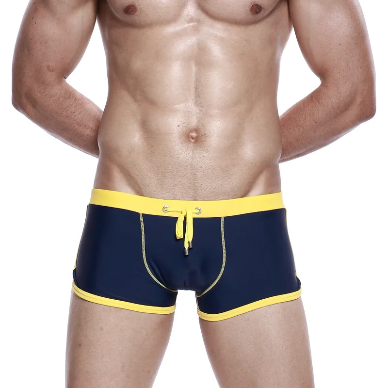 

Mens Swimming Trunks Sports Man Boxers Solid Hot Summer Swim Suits Men Beach Man Comfortable Shorts Colorful Swim Boxers