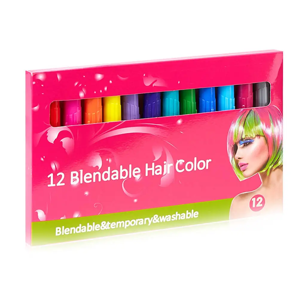 Hair Coloring Sets Disposable Waxes Chalk Pens Dye Set Temporary Hairdressing Accessories |