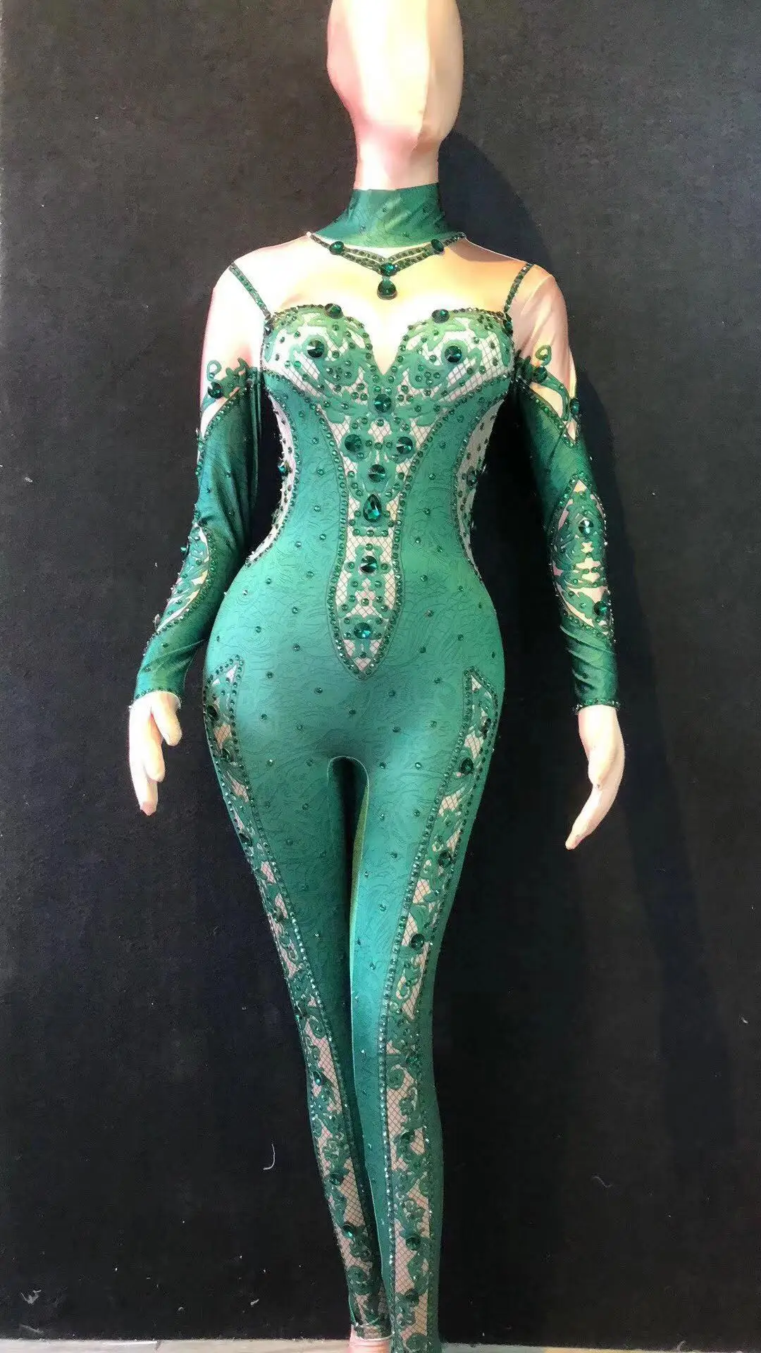 emerald bodysuit