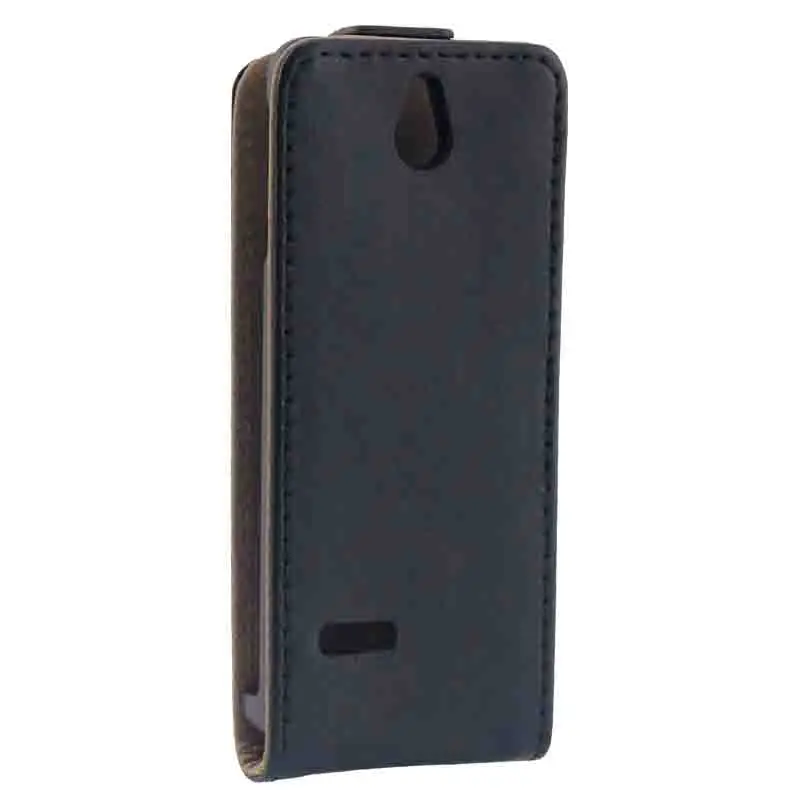 Роскошный Вертикальный кожаный флип чехол для Nokia 515 с двумя sim картами ультра