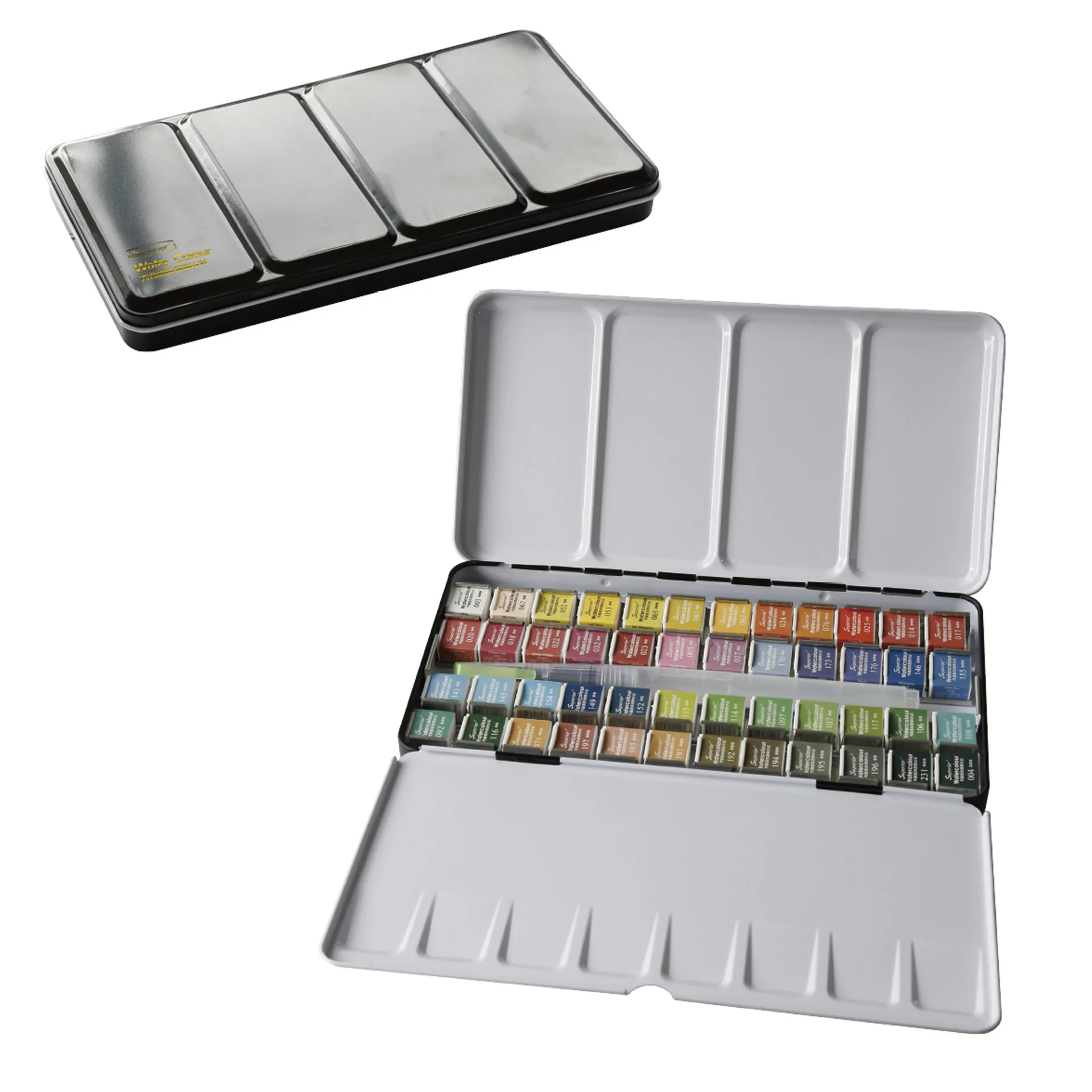 Conjunto com Pincel Superior 48 Cores Pigmento Sólido Aquarela Tintas Conjunto Arte Suprimentos 12 - 24 36 12 Water Color