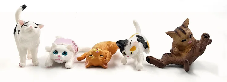 1 шт играющая фигурка кошки миниатюрный реалистичный котенок Животное украшение мини-Сказочный Сад мультяшная статуя Ремесло Декор для дома или для автомобиля