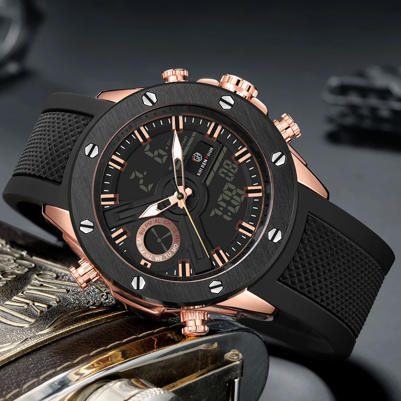 Мужские кварцевые часы Reloj Hombre брендовые Роскошные автоматические спортивные