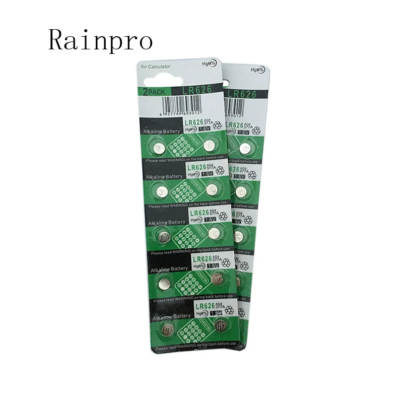 Rainpro 20PCS/LOT AG4 SR626SW LR626 377 377A 377S 177 button battery for  Electronic Watch. - AliExpress Consumer Electronics