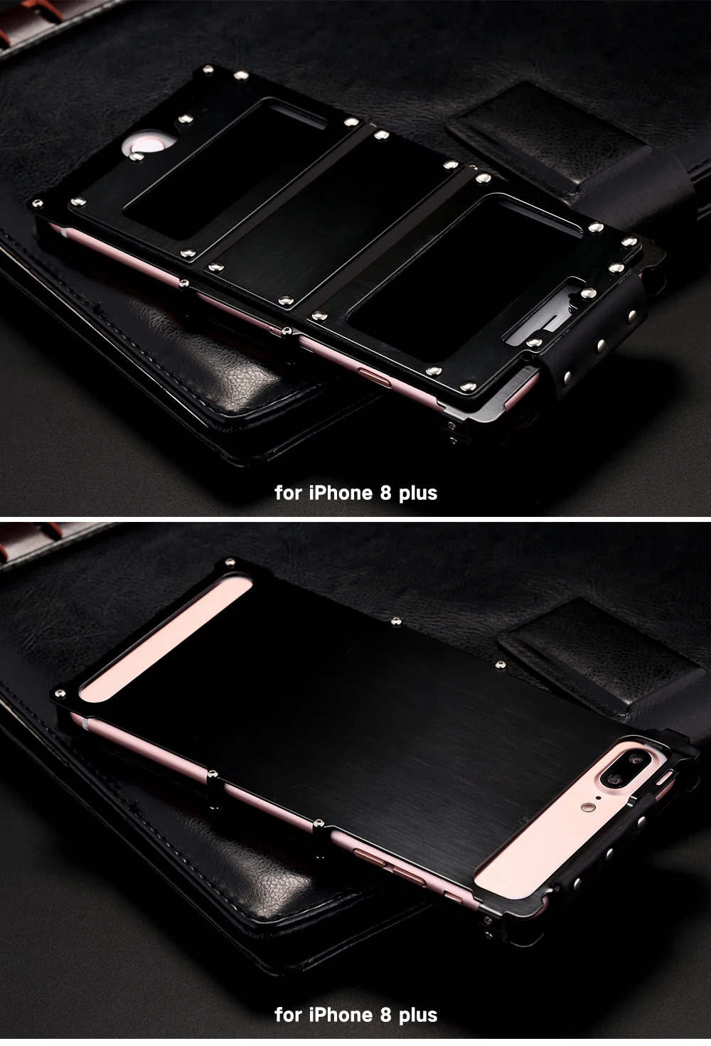 Флип-чехол из R-JUST стали для Apple iPhone 8, Железный человек, 360, полный противоударный чехол, кронштейн для телефона, подставка, чехол для iPhone 8 Plus