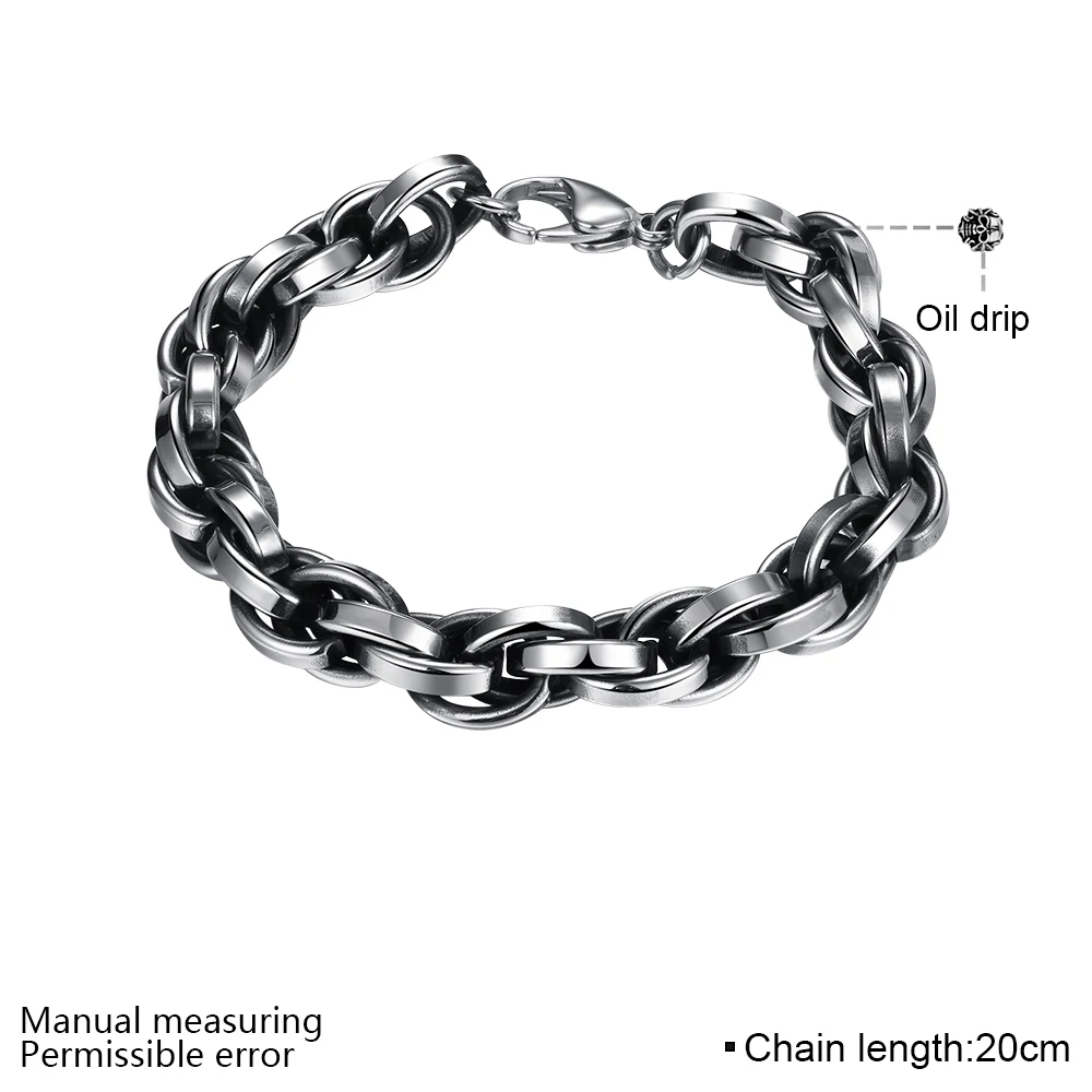 Geometric Designed Beads,Titanium Steel  Career Style Fashion Jewelry Gift For  Men Dress Accessories
